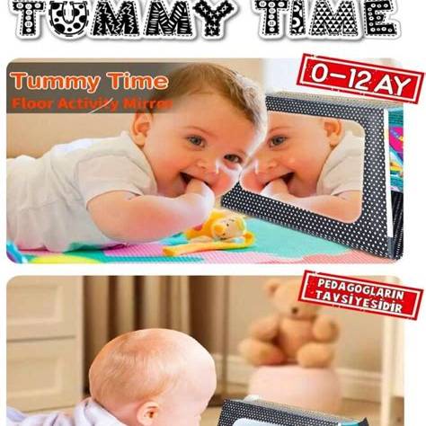 baby toys Tummy Time Zeka Kartları Güvenli Bebek Aynası