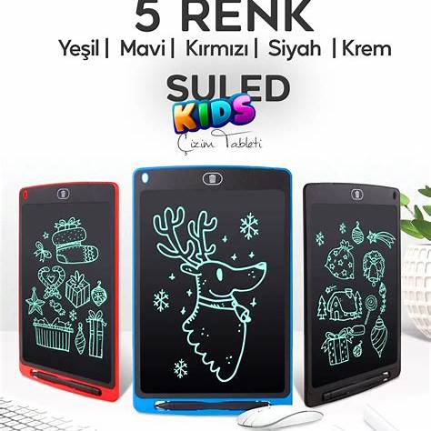 LCD Yazı Tableti (4'lü Paket)
